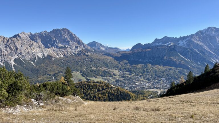 Vista su Cortina D'Ampezzo